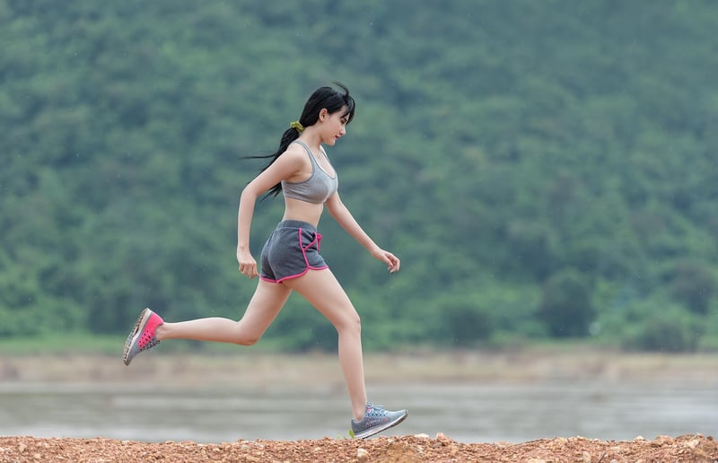 Woman Exercising Outdoors